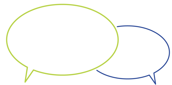 Illustration depicting a conversation.