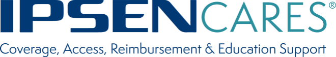 IPSEN CARES® logo. 