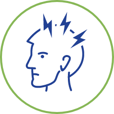 Icon showing headaches