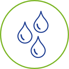 Icon that shows excessive sweating and body odor