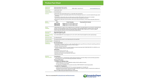 Product fact sheet